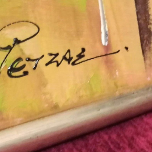 R. Retzas (Musicians) painting like new with frame