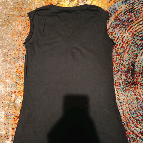 Sleeveless black top with rhinestones size Medium like new