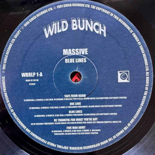 Massive Attack Blue Lines LP 1991 near mint