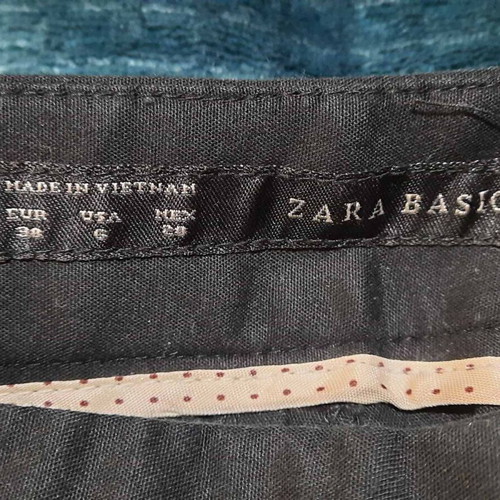 Zara Basic women's fabric pants size 38 black like new