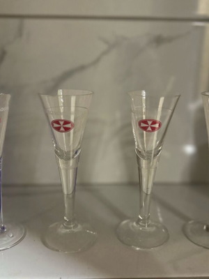 Malteserkreuz Shot Glasses Set of 4 New