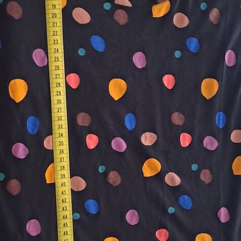 Numph Dotty Elephant polka dot T-shirt, size L, black