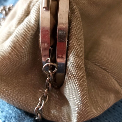 Wallet bag used, shiny with detachable chain