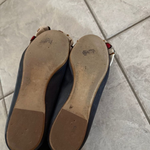 Ballerinas used size 37 dark blue with bow