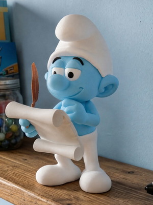 3D print Smurf figure Jokey 18cm, plastic PLA