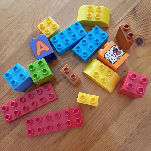 Lightning McQueen Large Car Toy with Complete Building Blocks Set, Like New