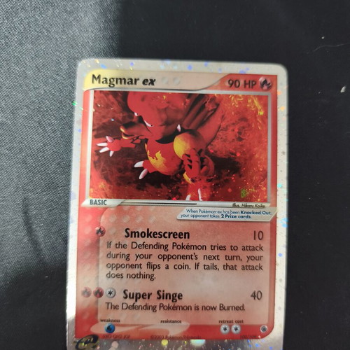 Magmar ex 100/109 Holo Pokemon card like new