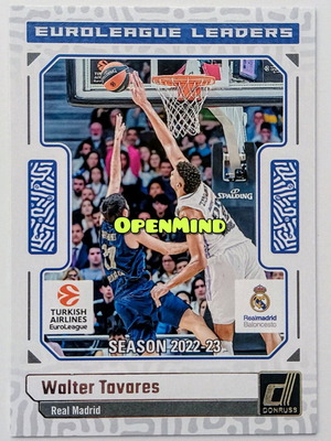 Κάρτα Walter Tavares Euroleague Leaders #5 Real Madrid Donruss 2023-24 νέα