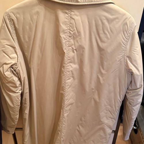 Sergio Tacchini waterproof long jacket like new, beige, XXXL