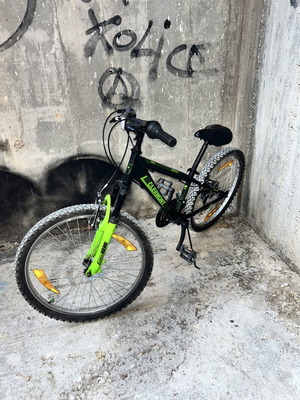 Clermont mountain bike 24 inch, black, men's