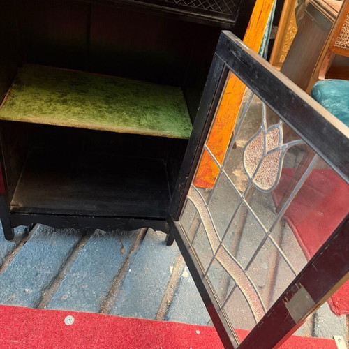 Art Nouveau vitrina like new 58x37x112 cm