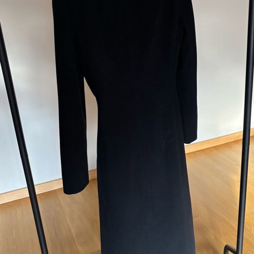 Long coat Moda per Due S worn slightly, black