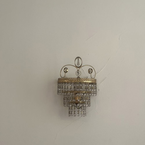 Vintage crystal chandeliers set of 6 like new