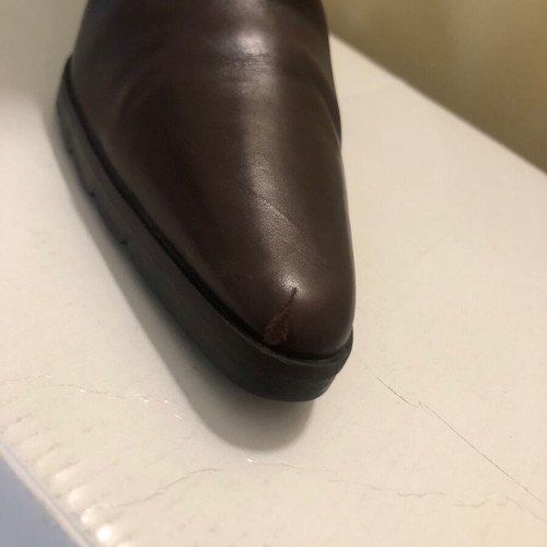 Walter Steiger brown leather boots used, size 40