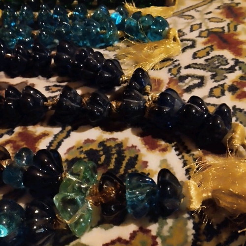 Murano decorative table worry beads set of 4 new