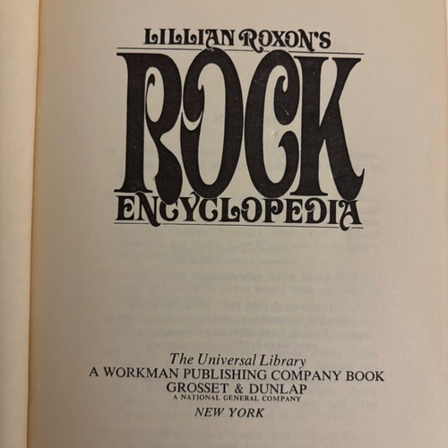 Rock Encyclopedia used English language book