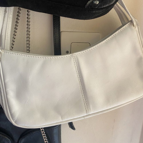 Shoulder bags set of 5, leather and suede