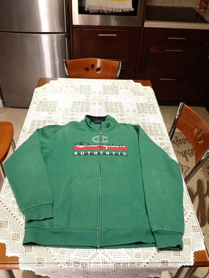 Champion kids' zip-up jacket used, green, XXL, age 15
