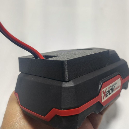 Adapter for Parkside batteries new, 3D printed, black material