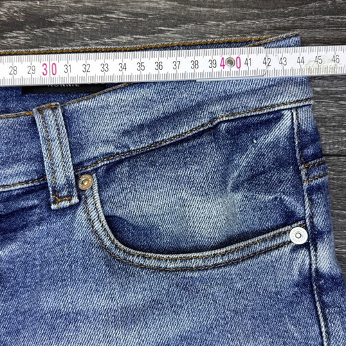 7 For All Mankind jeans used, blue denim, sizes M and L