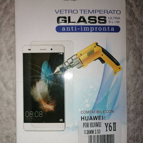 Anti-Scratch Screen Protector Glass for HUAWEI Y6 II Ultra Slim 0.26mm 2 pcs