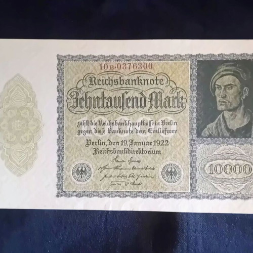 German banknote 10000 mark 1922 like new
