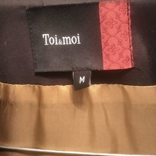 Toi & Moi women's jacket satin black size M like new
