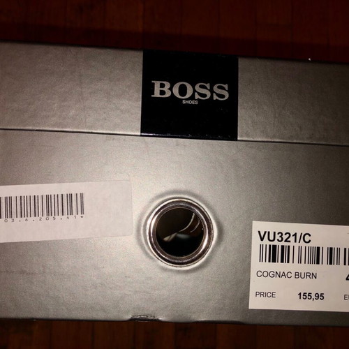 BOSS Men's Leather Sneakers like new, brown, size 41