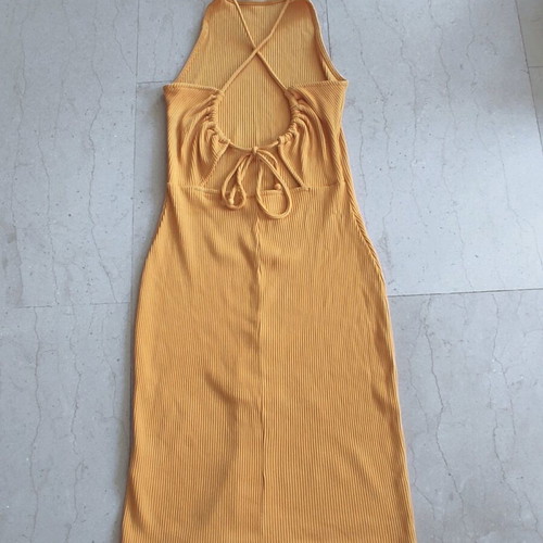 H&M yellow dress like new, size S