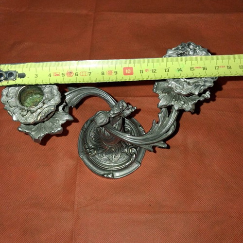 Vintage 2-Seat Candlestick Used, Made of Bronze