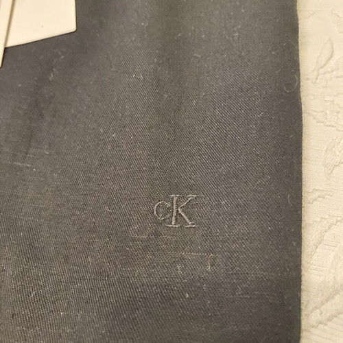 Calvin Klein linen crop top new, size S, black