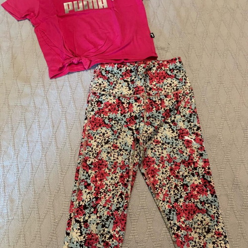 Puma sportswear set for girl size 7 like new