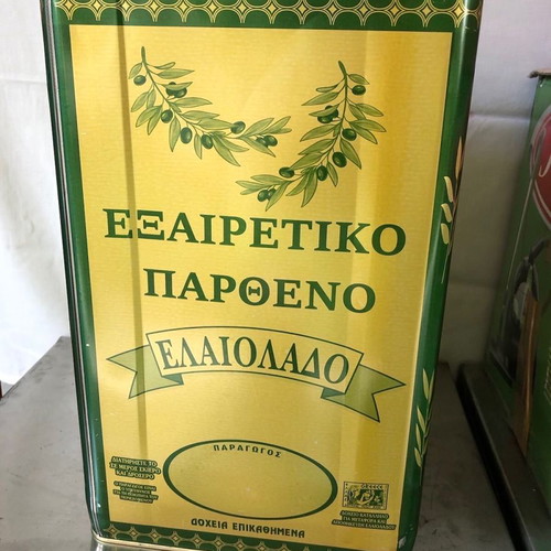 Container of 17 liters extra virgin olive oil from Ancient Olympia, November 2024 harvest