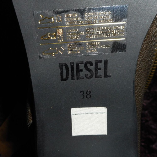 Diesel brown heeled shoes new, size 38