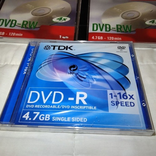 Imation DVD-RW 4.7 GB and TDK DVD-R pack, new, 3 discs