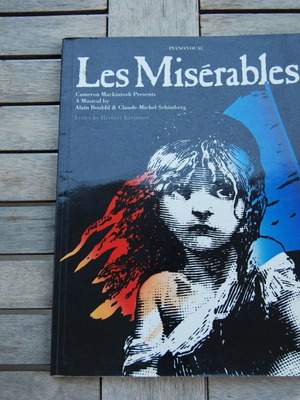 Les Misérables sheet music piano and vocal like new