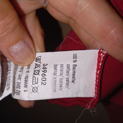 Pesador women's cotton blouse used, raspberry red, size M L
