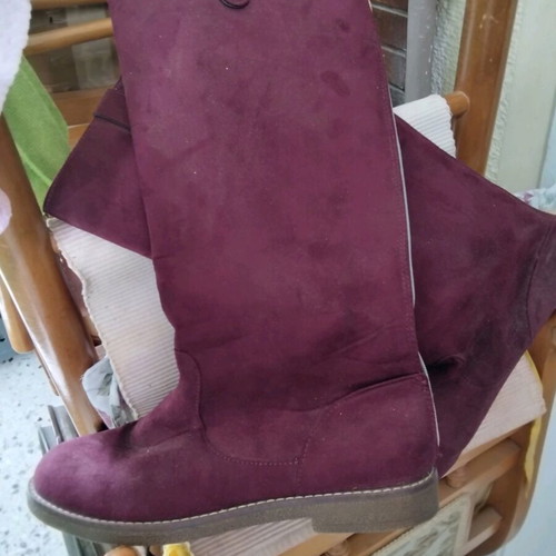 Boots burgundy size 41 like new