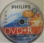  PHILIPS DVD+R P10 (CAKE BOX) 16X