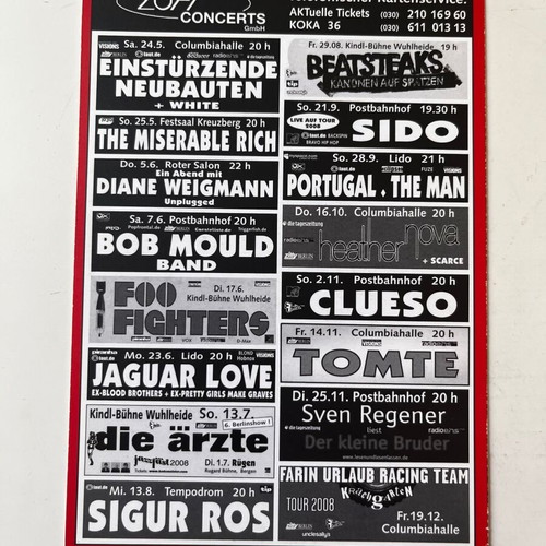 Foo Fighters 2008 Postcard like new