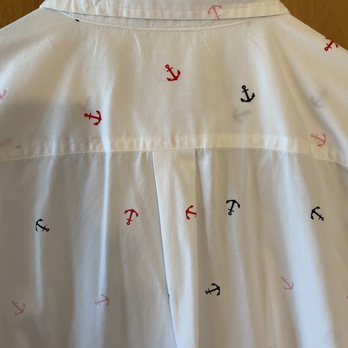 Nautica women's shirt new, cotton, anchor print, size S