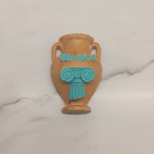 Gypsum Ancient Greek Tourist Magnets, Pack of 9, New