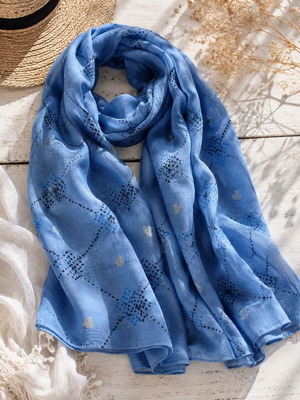 Scarf new, blue