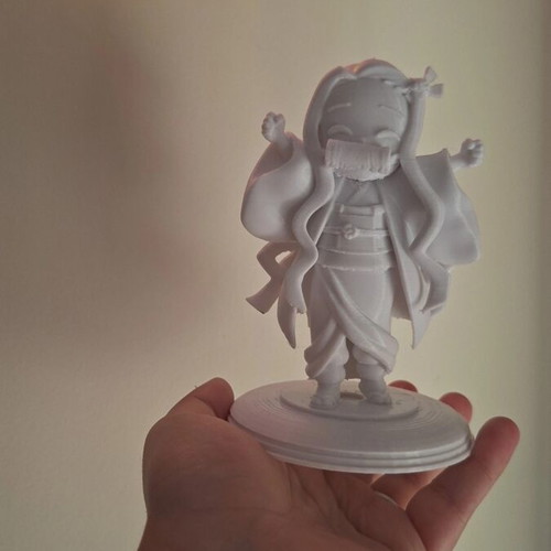 Nezuko 3D Printed Figure Like New, Hand-Painted with Acrylics