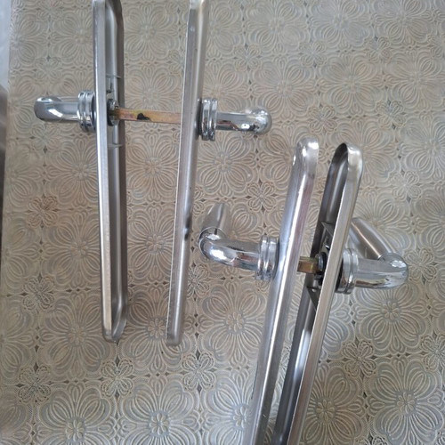 Aluminum door handles set of 3, 75 mm, new