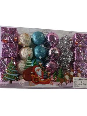 Christmas ornament set 24 pieces 4cm new
