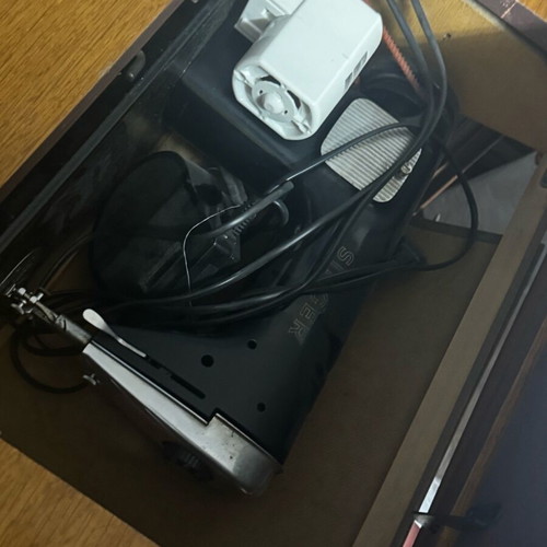 Singer with table and motor in good condition