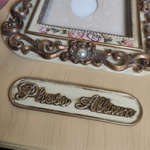Vintage wooden handmade photo album brand new