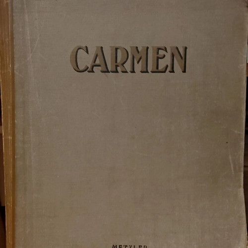 Carmen Opera Score used with notes in English and German