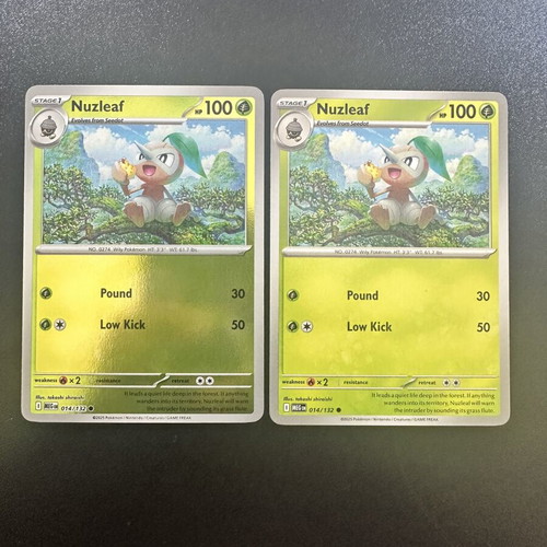 Nuzleaf 014/132 Mega Evolution Pokemon card set